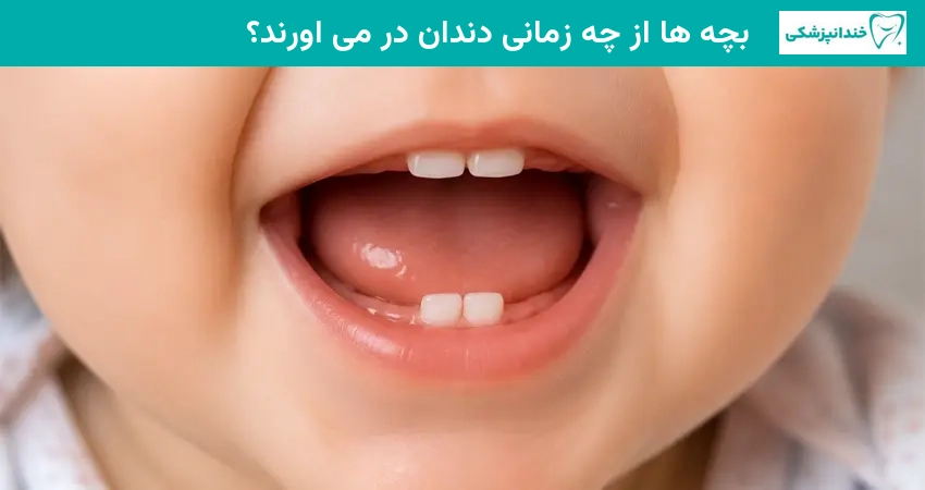 بچه ها از چه زمانی دندان در می اورند؟