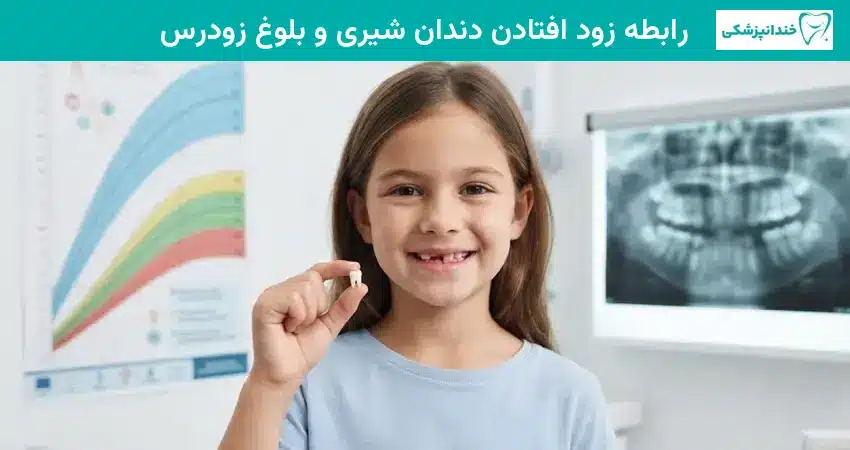 رابطه زود افتادن دندان شیری و بلوغ زودرس