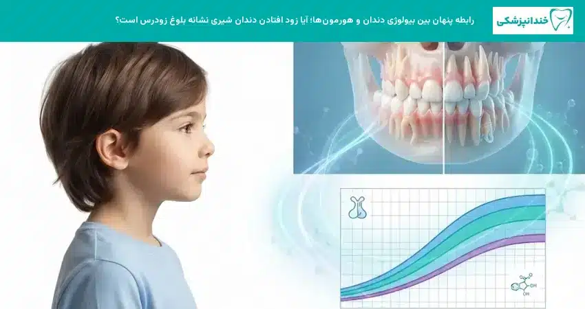 رابطه پنهان بین بیولوژی دندان و هورمون ها؛ آیا زود افتادن دندان شیری نشانه بلوغ زودرس است؟